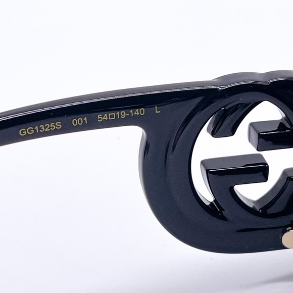 NEW GUCCI GG1325S 001 BLACK SQUARE WOMEN SUNGLASSES GUCCI - Picture 12 of 15